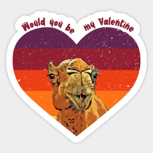 Would You Be My Valentine Sticker